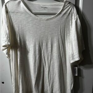 Old Navy Women's Short-Sleeve Crewneck Tee in Off-White
